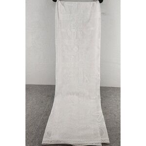 Unbranded White Religious Lace Altar Cloth Church Decor Spiritual 108x24 OS